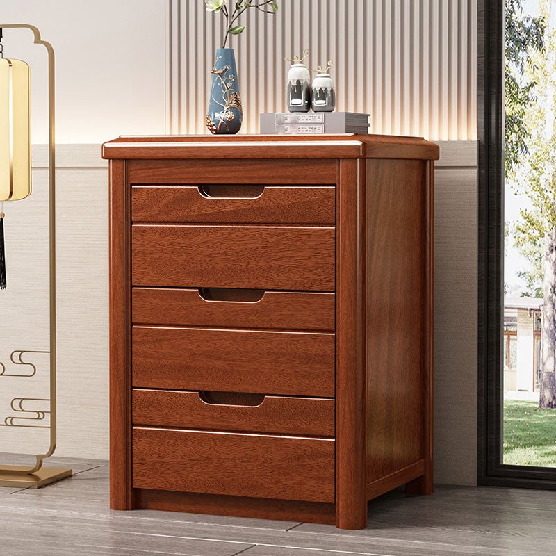 15.6 Inch Width Storage Chest Modern Solid Wood Dresser with 3/4/5 Drawers