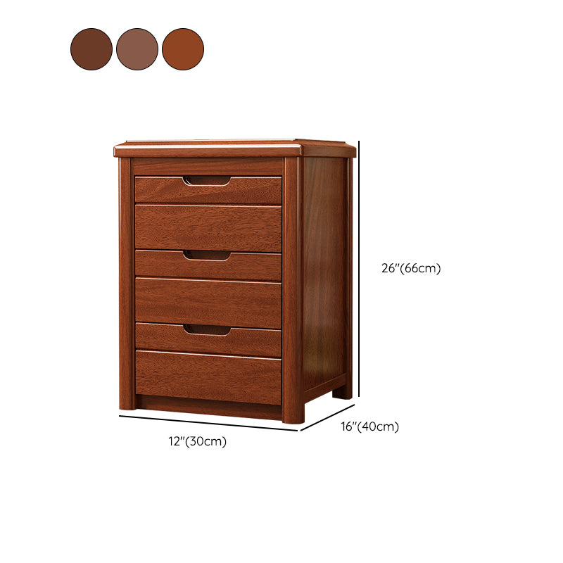 15.6 Inch Width Storage Chest Modern Solid Wood Dresser with 3/4/5 Drawers