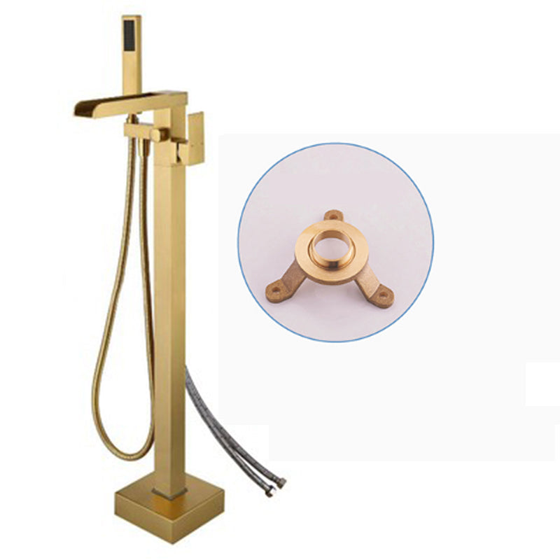 Modern Bathroom Faucet Floor Standing Handheld Shower Head Faucet