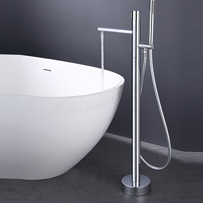 Modern Floor Standing Faucet Handheld Shower Head Bathtub Faucet