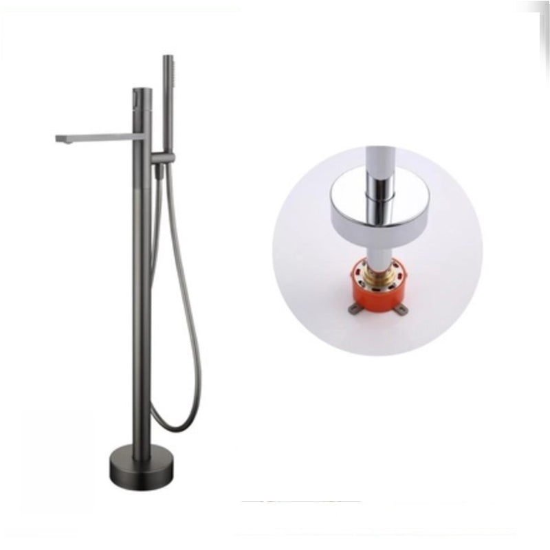 Modern Floor Standing Faucet Handheld Shower Head Bathtub Faucet