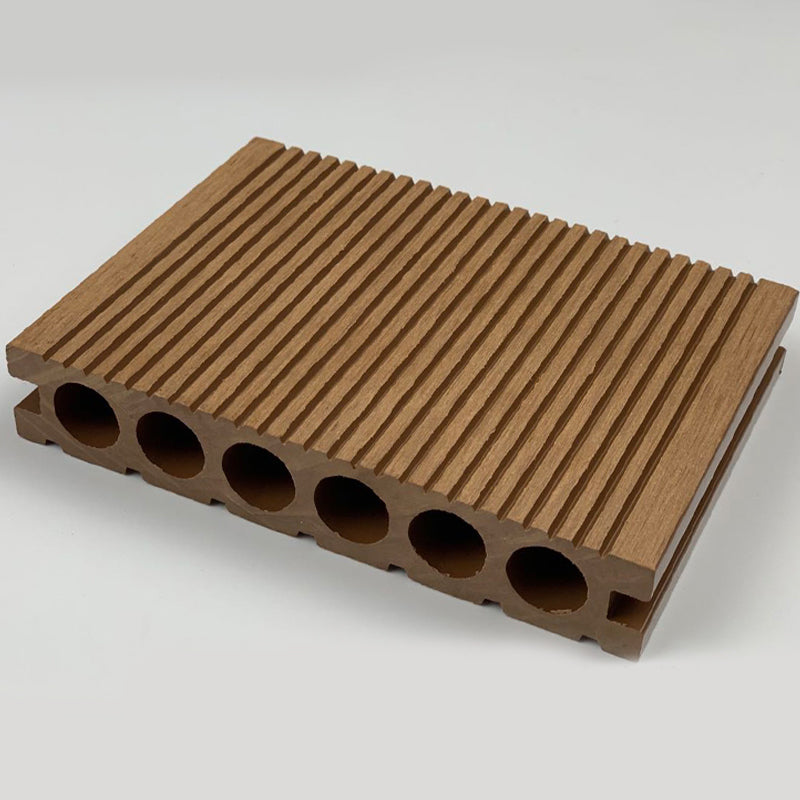 Wooden Patio Flooring Tile Solid Color Outdoor Composite Decking Tiles