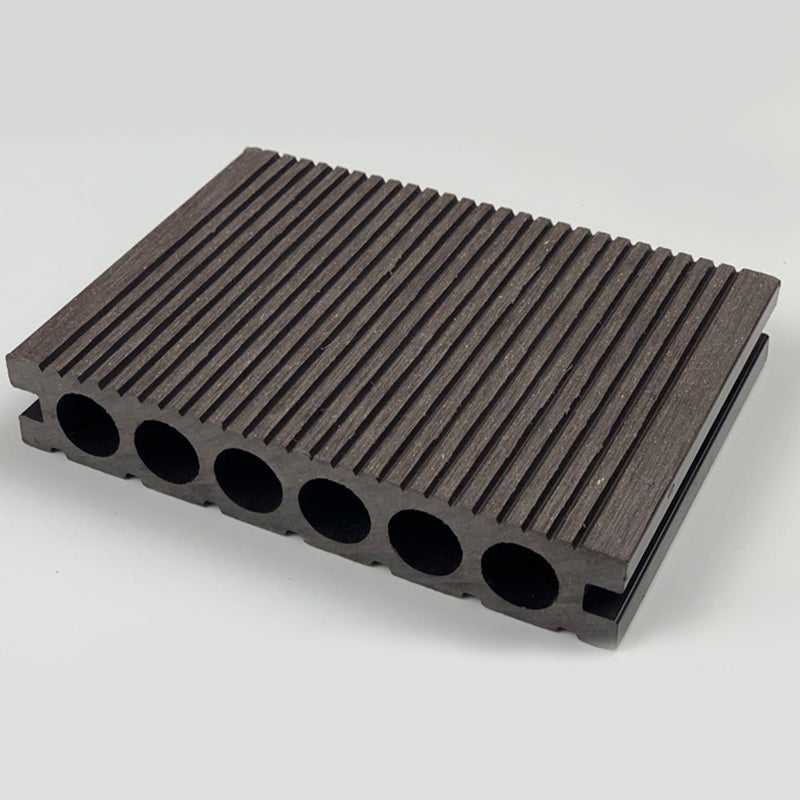 Wooden Patio Flooring Tile Solid Color Outdoor Composite Decking Tiles