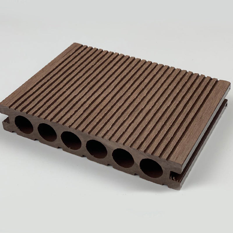 Wooden Patio Flooring Tile Solid Color Outdoor Composite Decking Tiles