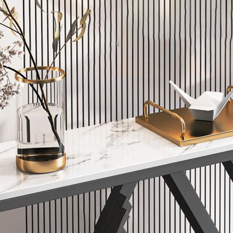 Modern Rectangle Console Table Scratch Resistant Console Sofa Table