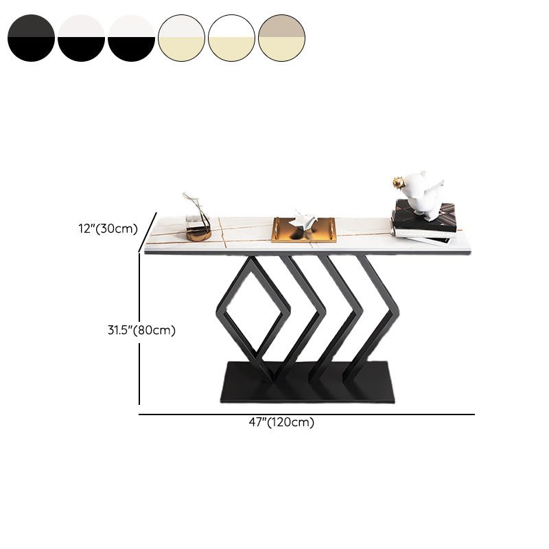 Modern Rectangle Console Table Scratch Resistant Console Sofa Table