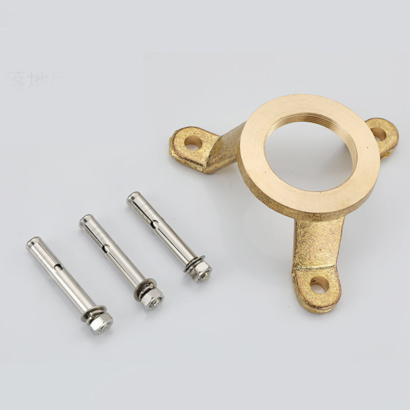 Modern Style Freestanding Tub Filler Copper Floor Mount Freestanding Tub Filler