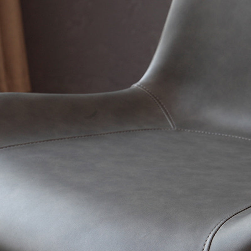 Contemporary Side Chair Metal Solid Back Dining Room Chair for Brasserie