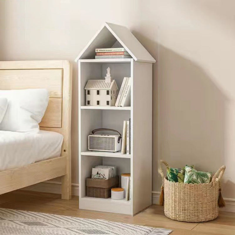 Engineered Wood Closed Back Bookshelf Standard Modern Bookcase