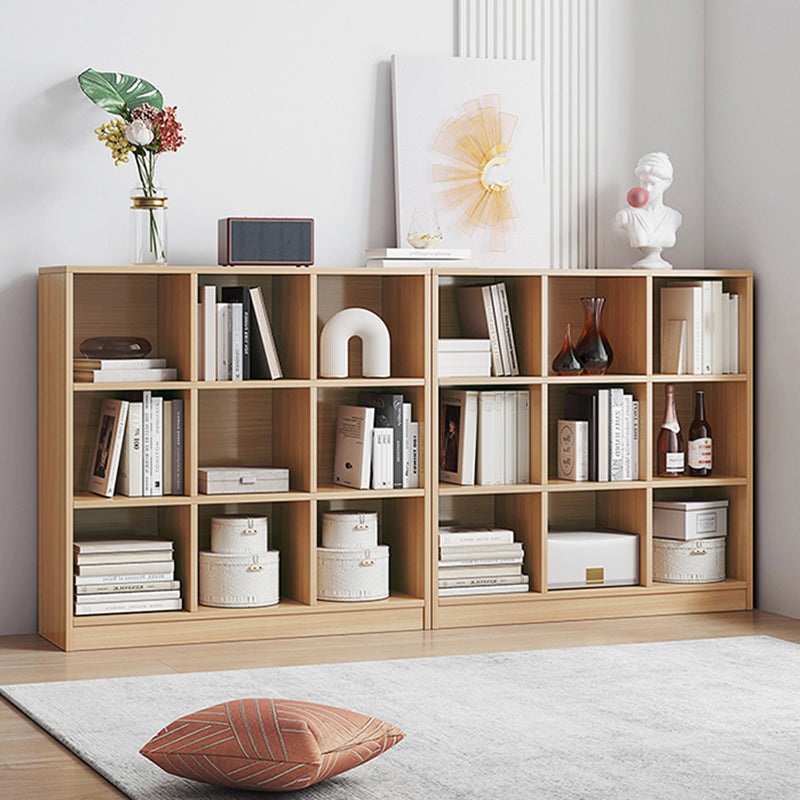 Modern Style Engineered Wood Bookcase Standard Closed Back Bookshelf