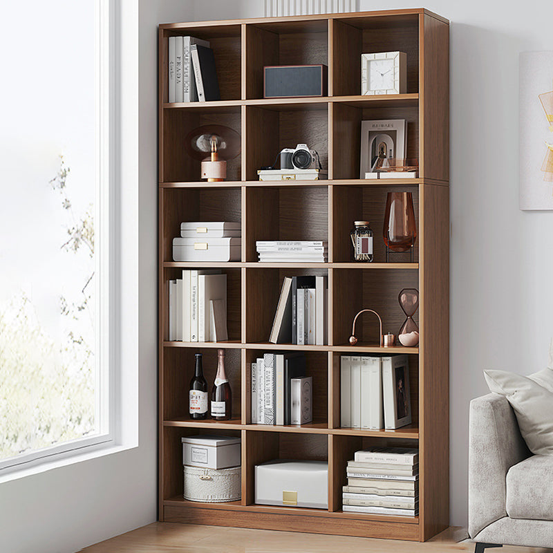Modern Style Engineered Wood Bookcase Standard Closed Back Bookshelf