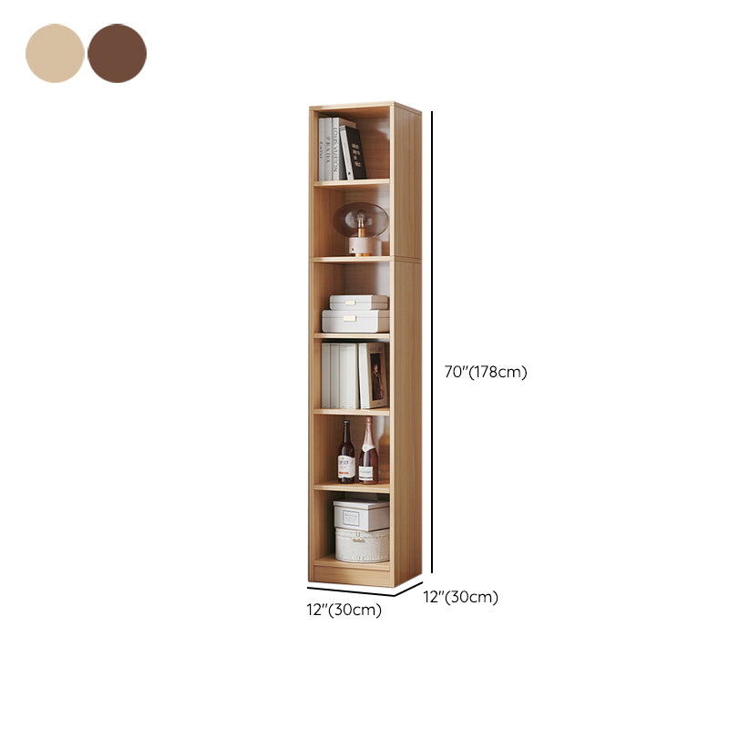 Modern Style Engineered Wood Bookcase Standard Closed Back Bookshelf