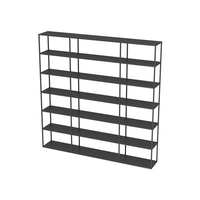 Scandinavian Open Back Standard Bookshelf Metal Shelves Included Bookcase