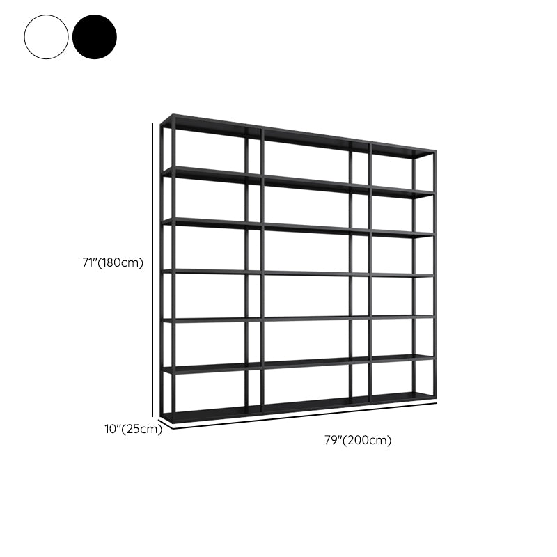 Scandinavian Open Back Standard Bookshelf Metal Shelves Included Bookcase