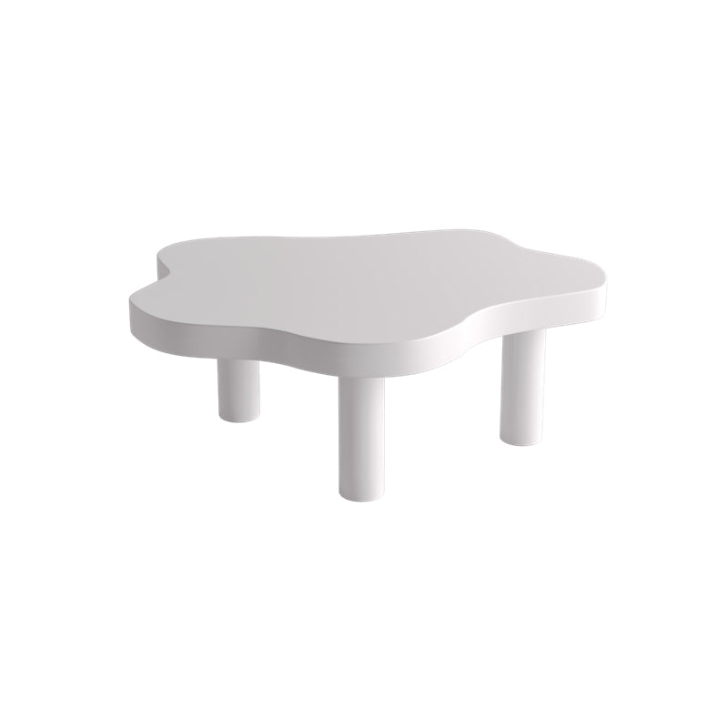 Solid Wood Single Coffee Table 3 Legs Free-Form Coffee Table