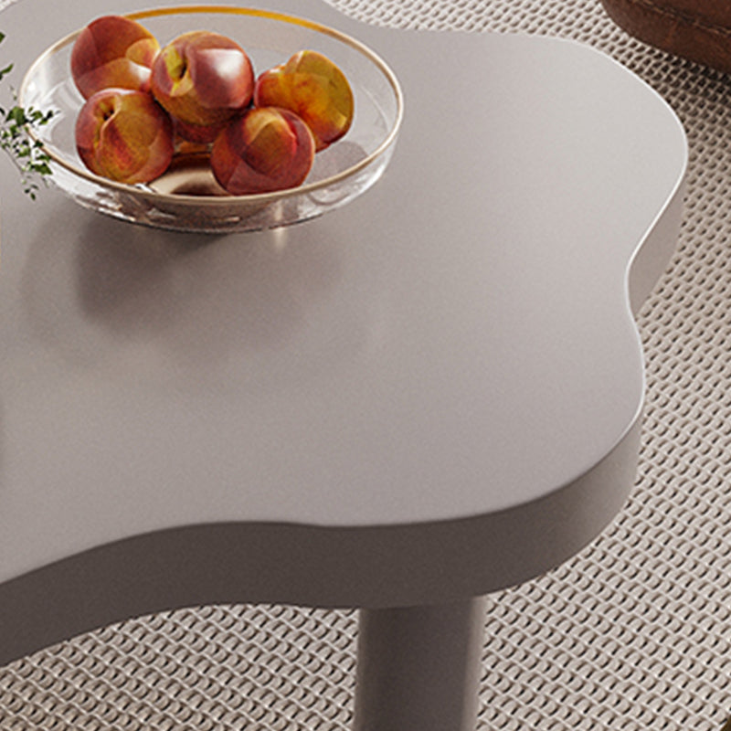 Solid Wood Single Coffee Table 3 Legs Free-Form Coffee Table