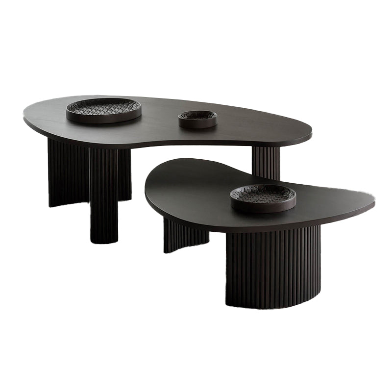 Modern Single Coffee Table No Distressing Solid Wood Bunching Tables
