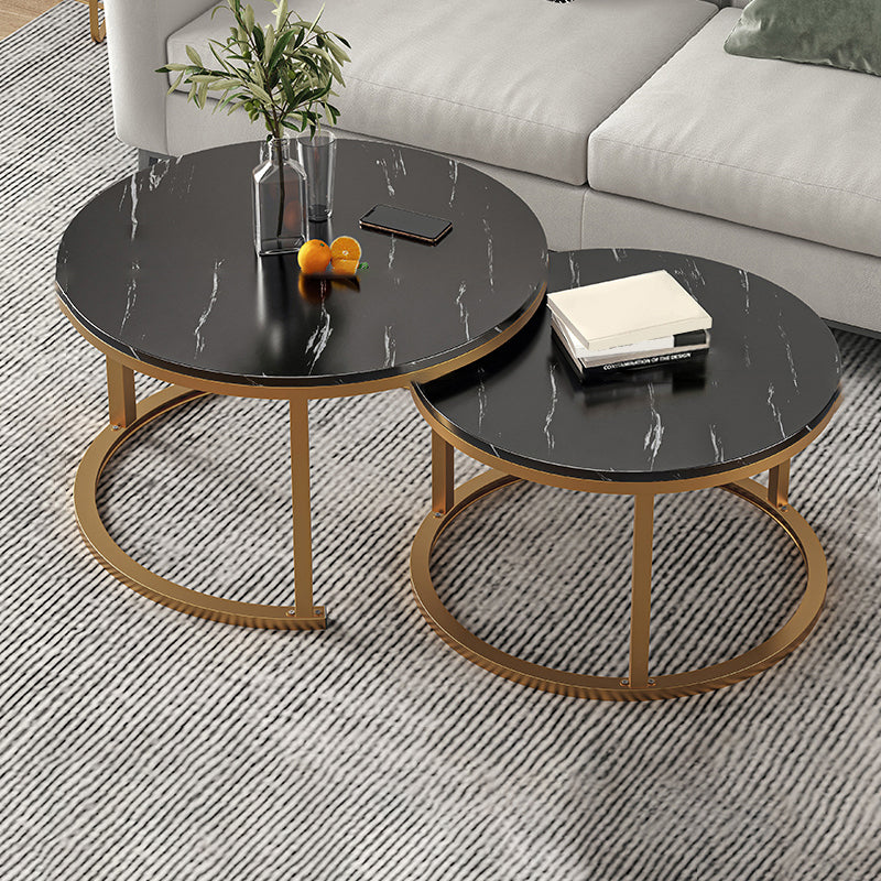 Slate Nesting Coffee Table Set No Distressing Round Coffee Table Set