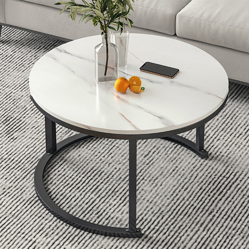 Slate Nesting Coffee Table Set No Distressing Round Coffee Table Set