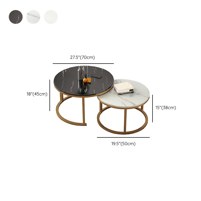 Slate Nesting Coffee Table Set No Distressing Round Coffee Table Set