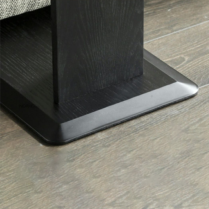 Modern Accent Side Table Wood Square Pedestal Side Table for Living Room
