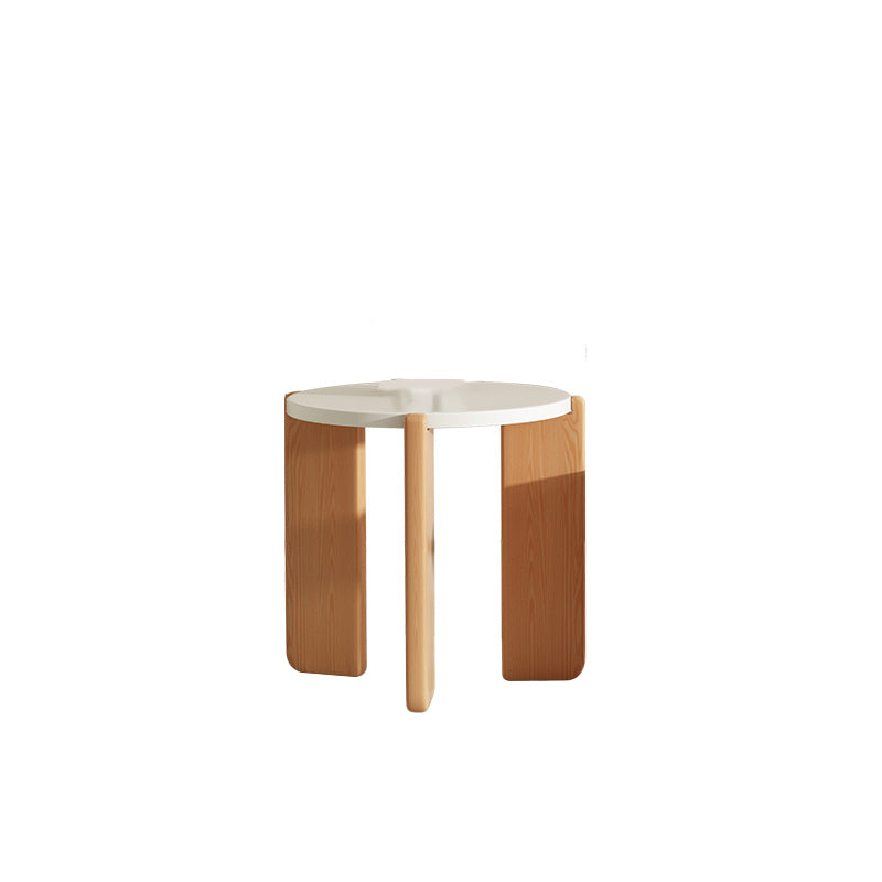 3 Legs Coffee Table Set Modern No Distressing Round Wood Coffee Table