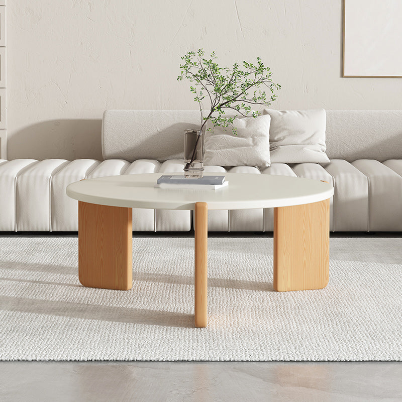 3 Legs Coffee Table Set Modern No Distressing Round Wood Coffee Table