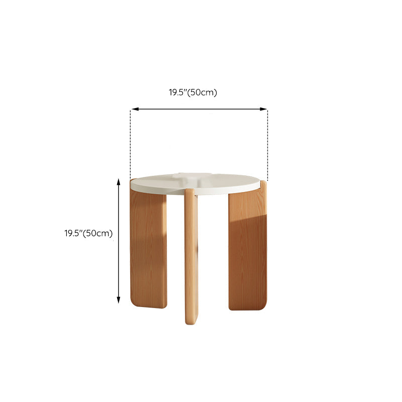 3 Legs Coffee Table Set Modern No Distressing Round Wood Coffee Table