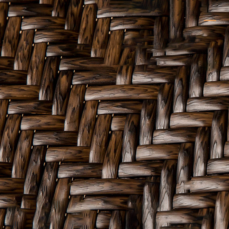 Tropical High Backrest Armed Chairs with Arm Rattan Dining Armchair