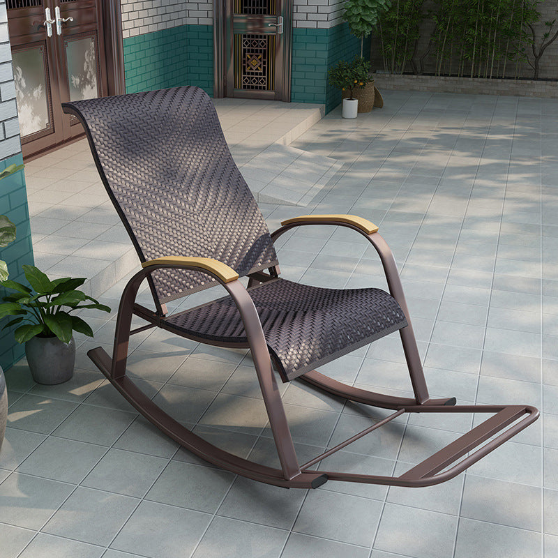 Mid Century Modern Rattan Rocking Chair Indoor Rocking Chair