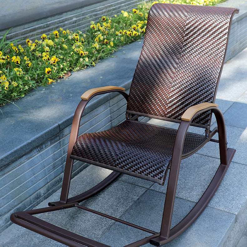 Mid Century Modern Rattan Rocking Chair Indoor Rocking Chair