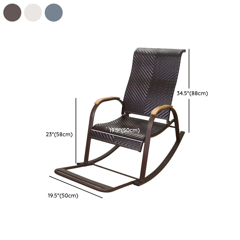 Mid Century Modern Rattan Rocking Chair Indoor Rocking Chair