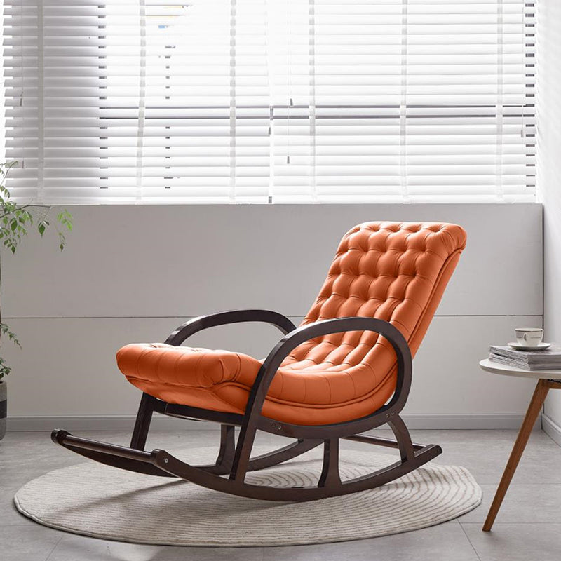 Wooden Leisure Chaise Lazy Sofa Chair Lounge Modern Rocking Chair