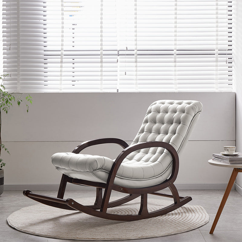 Wooden Leisure Chaise Lazy Sofa Chair Lounge Modern Rocking Chair