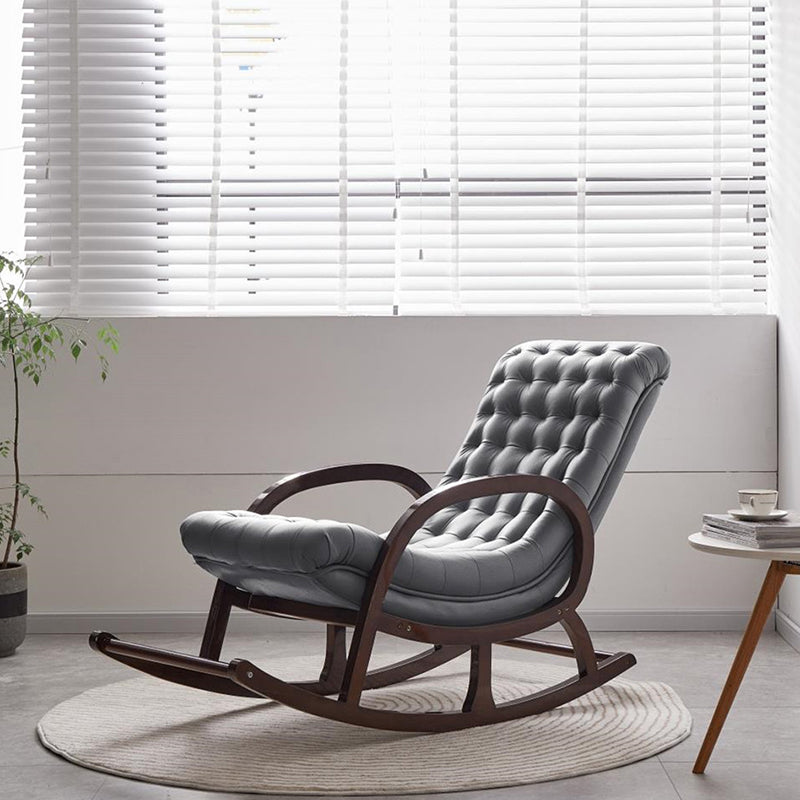 Wooden Leisure Chaise Lazy Sofa Chair Lounge Modern Rocking Chair