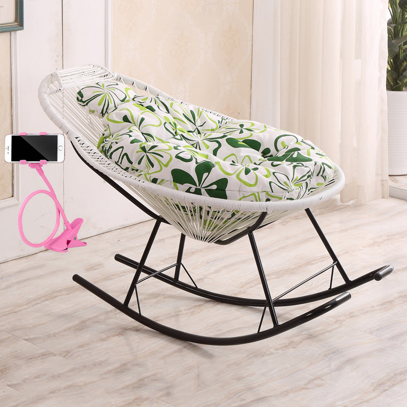 Simple Style Leisure Home Rocking Chair Iron Base Lounge Lazy Chair