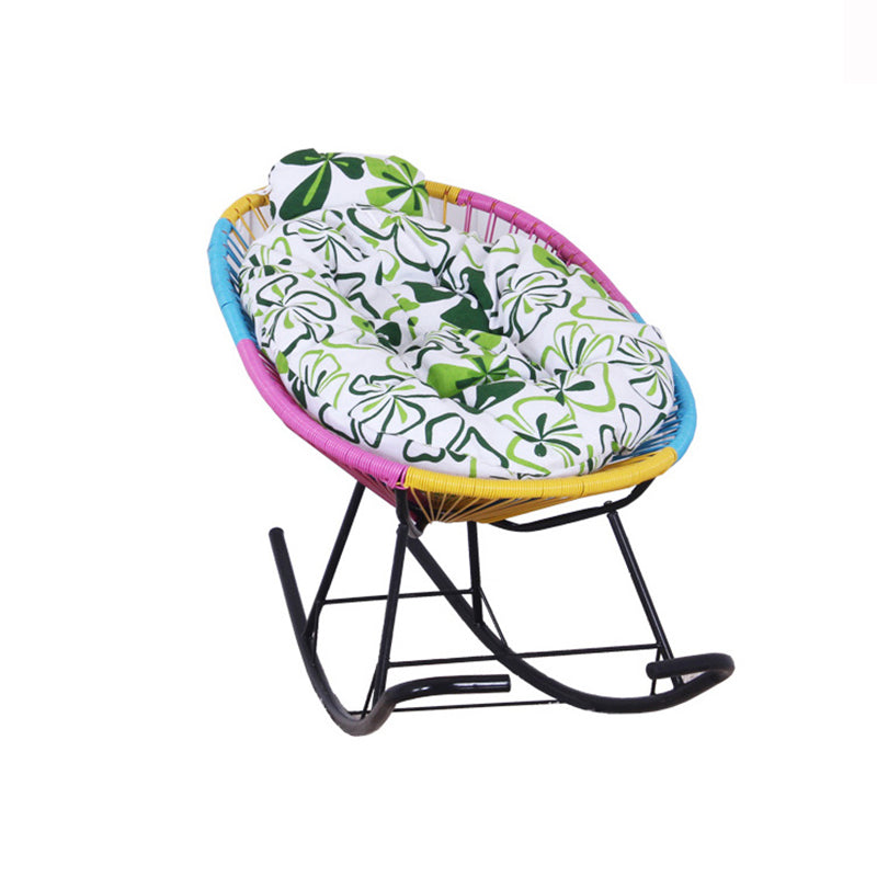 Simple Style Leisure Home Rocking Chair Iron Base Lounge Lazy Chair