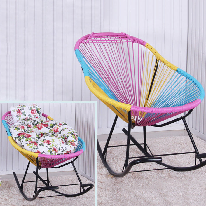 Simple Style Leisure Home Rocking Chair Iron Base Lounge Lazy Chair
