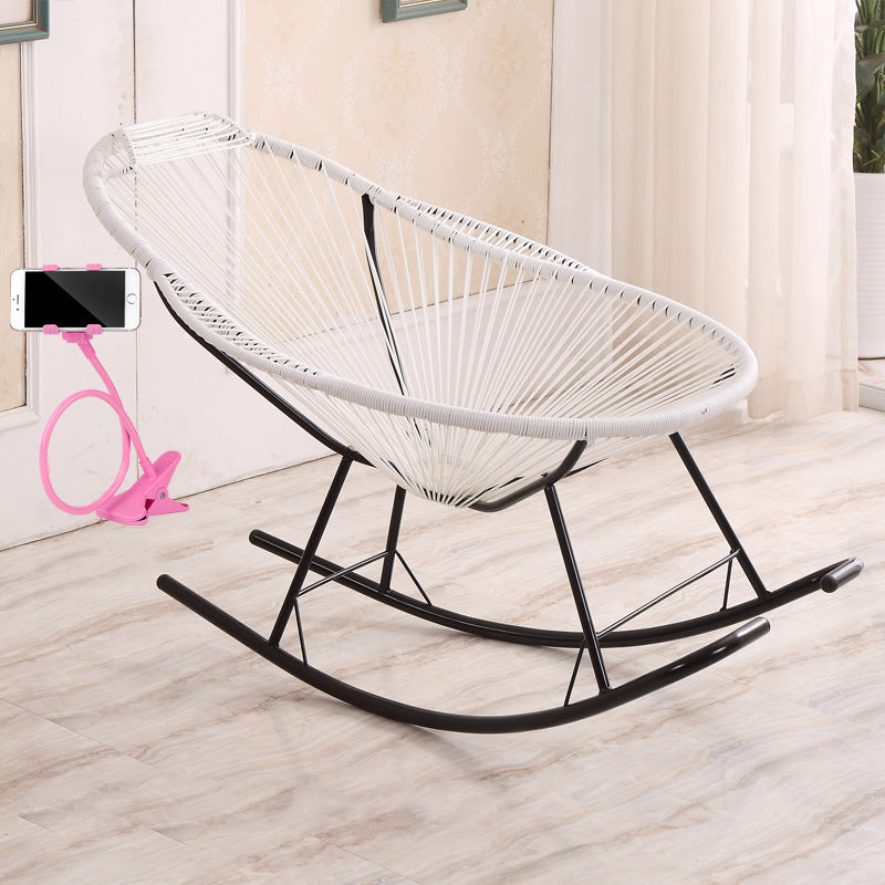 Simple Style Leisure Home Rocking Chair Iron Base Lounge Lazy Chair