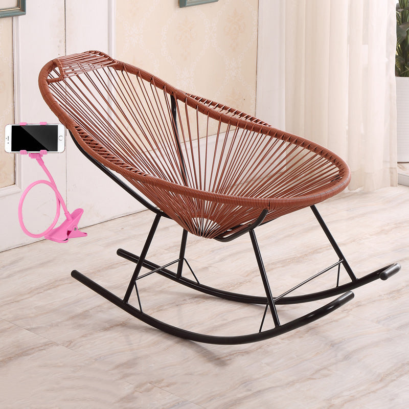 Simple Style Leisure Home Rocking Chair Iron Base Lounge Lazy Chair