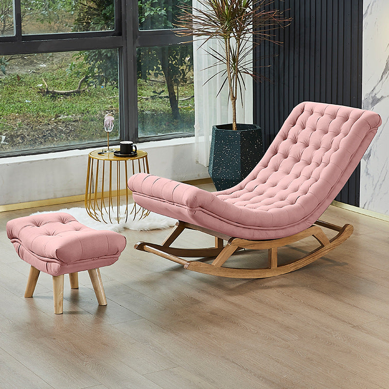 Light Luxury Modern Style Lazy Sofa Chair Leisure Chaise Lounge Rocking Chair