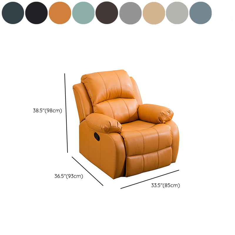 33.5" Wide Faux Leather Recliner Cotton Power Massage Recliner Chair