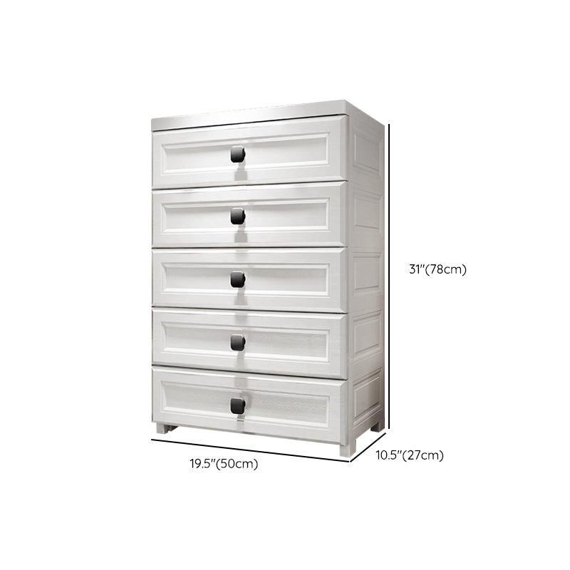 UltraModern Vertical Kids Dressers Plastic Kids Furniture with Drawer