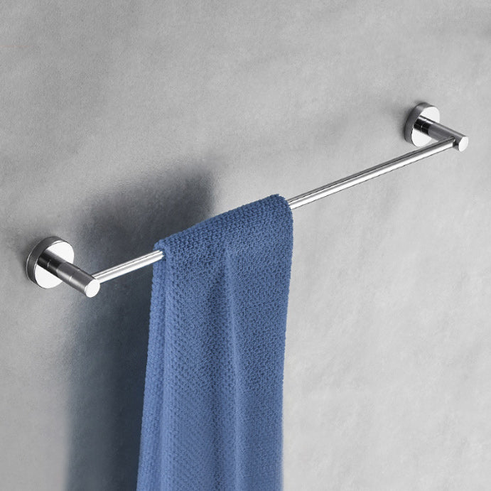 Polished Chrome Modern Bathroom Accessory Set with Towel Bar/Paper Holder