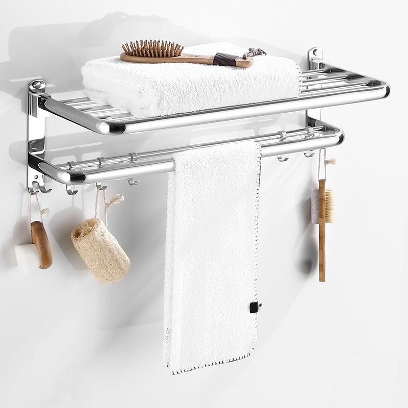 Modern Bathroom Set with Bath Shelf/Towel Bar Polished Chrome Bathroom Accessory Kit