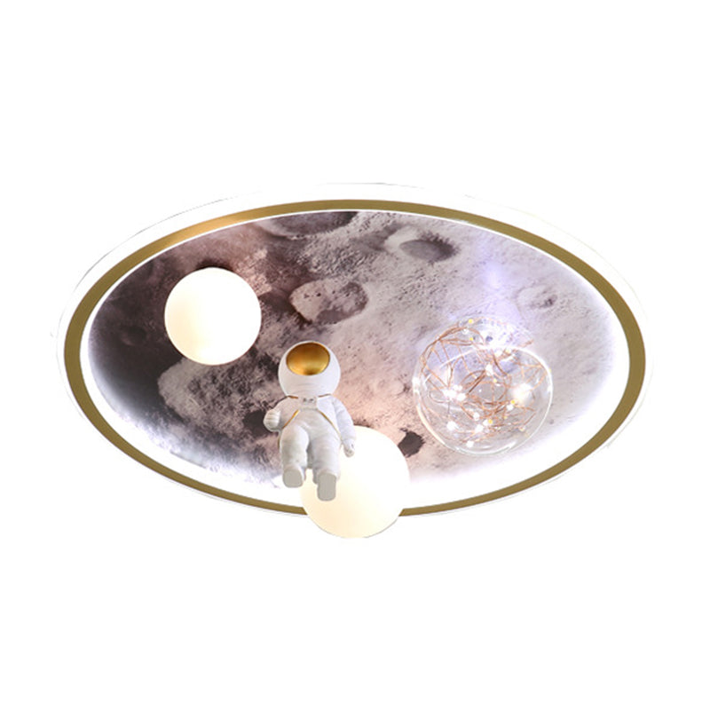 LED Acrylic Shaded Ceiling Light Children Flush Mount Lighting for Foyer