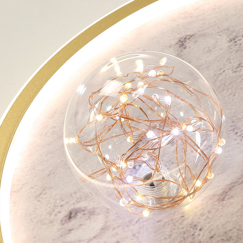 LED Acrylic Shaded Ceiling Light Children Flush Mount Lighting for Foyer