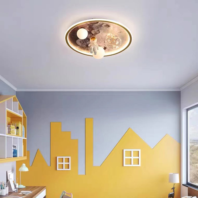 LED Acrylic Shaded Ceiling Light Children Flush Mount Lighting for Foyer