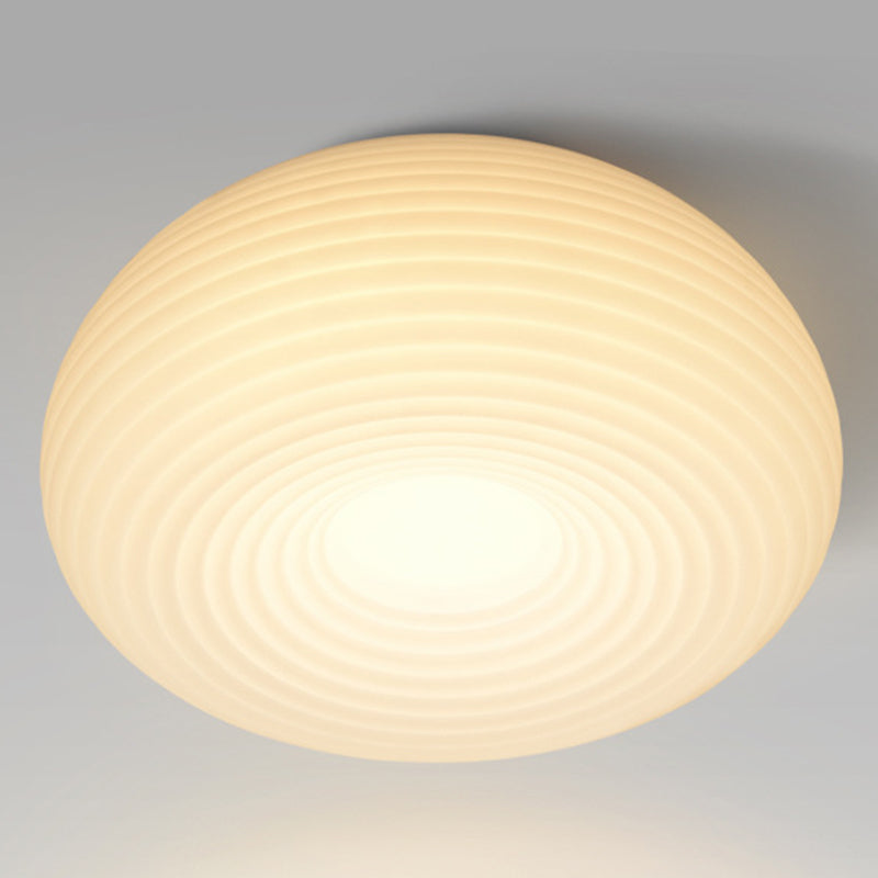 White Shaded Flush Mount Lighting Modernism LED Ceiling Light for Home