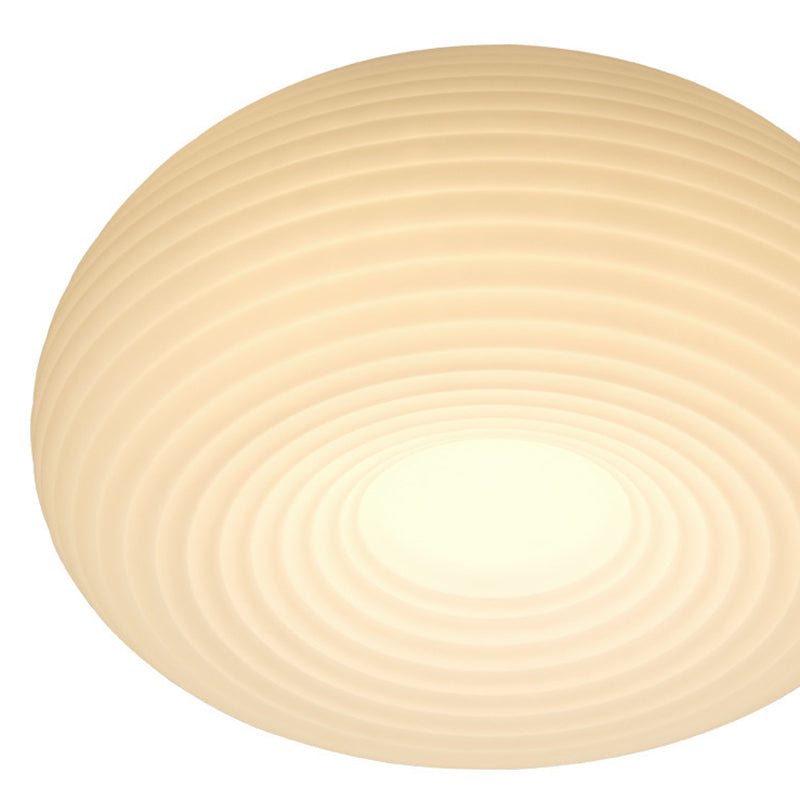 White Shaded Flush Mount Lighting Modernism LED Ceiling Light for Home